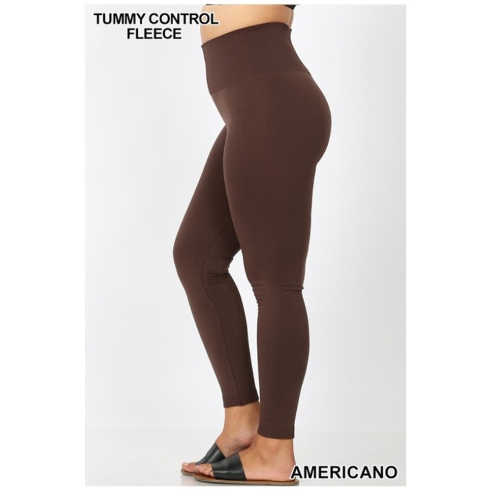 New! Americano Fleece Lined Leggings